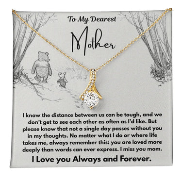To My Dearest Mother - Alluring Beauty Necklace - Gift Set - SLDDL0109 - Sunshine Letters Co